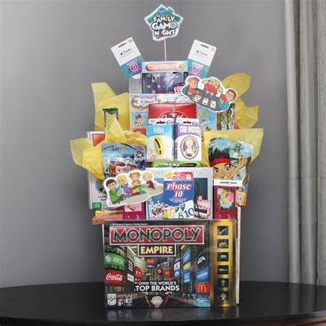 game night gift basket ideas